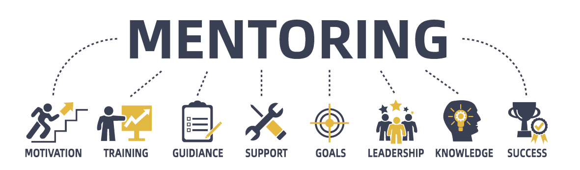 Mentoring Graphic with icons